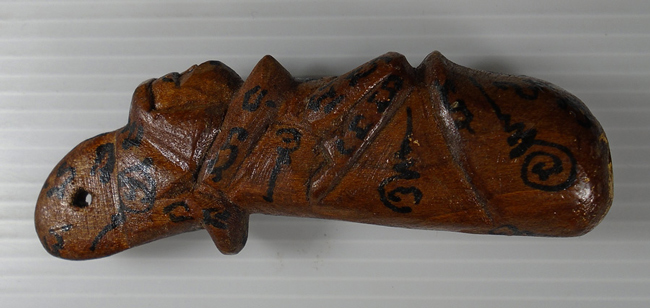 20บาท...ปลัดขลิก หลวงพ่อกลั่น วัดอินทราวาส อ่างทอง ยาว 3 นิ้ว ///E307