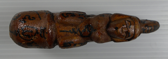 20บาท...ปลัดขลิก หลวงพ่อกลั่น วัดอินทราวาส อ่างทอง ยาว 3 นิ้ว ///E307