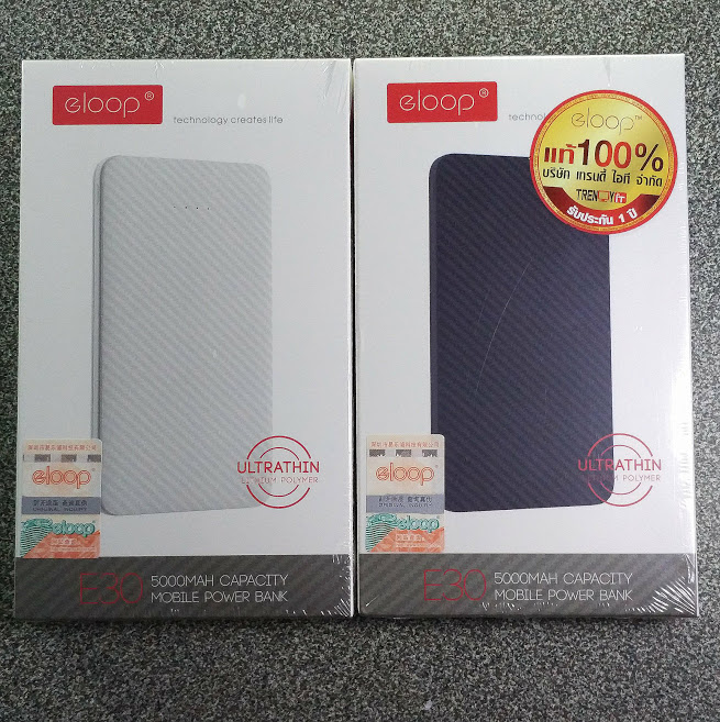 eloop E30 5000mAh ของแท้ แบตเตอรี่สำรองขนาดพกพาง่าย