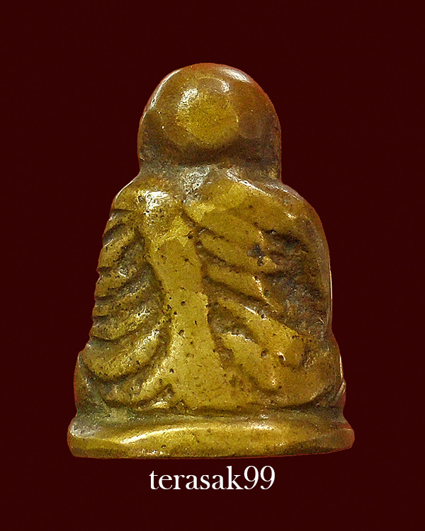 รูปหล่อหลวงพ่อเงิน อาจารย์แจ๊ะสร้าง พิมพ์หน้านกฮูกเล็ก ปี2472 ราคาเบาๆ(1)