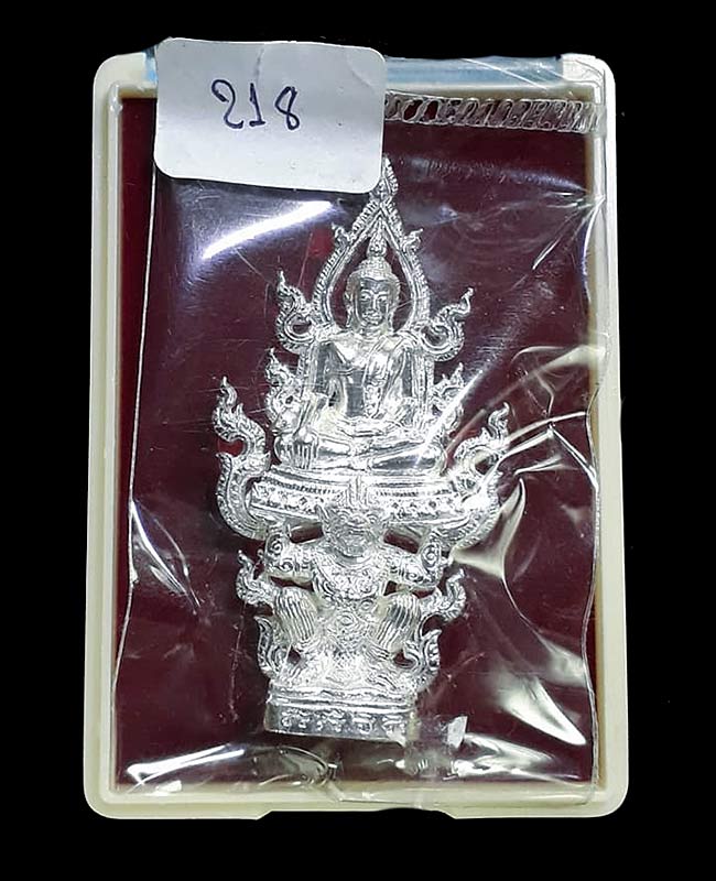 พระพุทธนิมิตรพิชิตมาร รุ่นพิชิตมาร พระอธิการใจ วัดพระยาญาติ จ.สมุทรสงคราม ปี2559 เนื้อเงิน