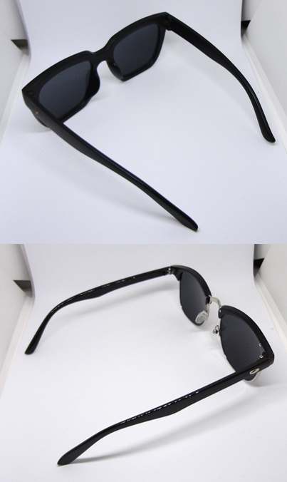 แว่นกันแดด RETRO SUNGLASS ของใหม่ สีเทาโทนดำ ดีไซน์สวย Black Lens / Black Body มาพร้อมกัน2แบบ2ดีไซน์
