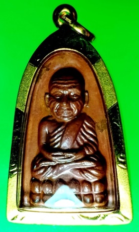 หลวงพ่อทวด หลัง ท้าวเวสสุวรรณ พร้อมเลี่ยมทองคำแท้ ครับผม ห้วยมงคล จ.ประจวบคีรีขันธ์ หลวงพ่อทวด หลัง 