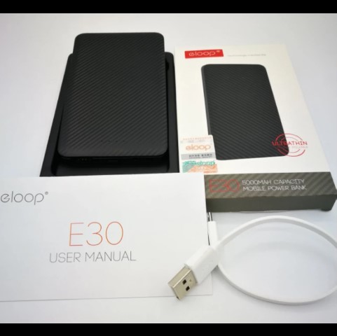 eloop E30 5000mAh ของแท้ แบตเตอรี่สำรองขนาดพกพาง่าย