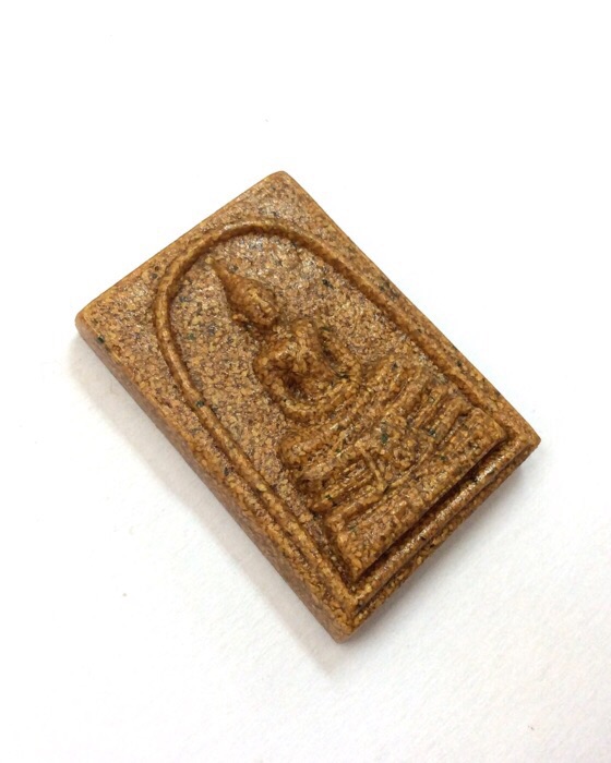 หลวงพ่อโสธร ภปร. รุ่นสร้างพระอุโบสถ เนื้อกระเบื้องหลังคาโบสถ์ พิมพ์ใหญ่ ปี37 กล่องเดิม #4