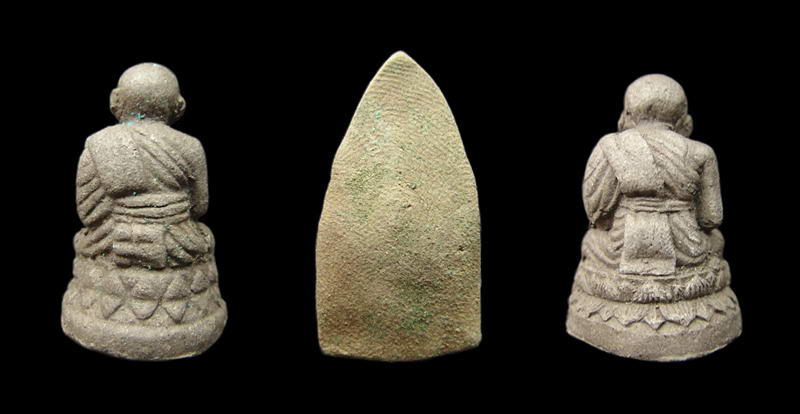 หลวงปู่ทวด รุ่นทองพันชั่ง ชุด 3 องค์ ฝังตะกรุดนารายณ์แปลงรูป อาจารย์นอง วัดทรายขาว           