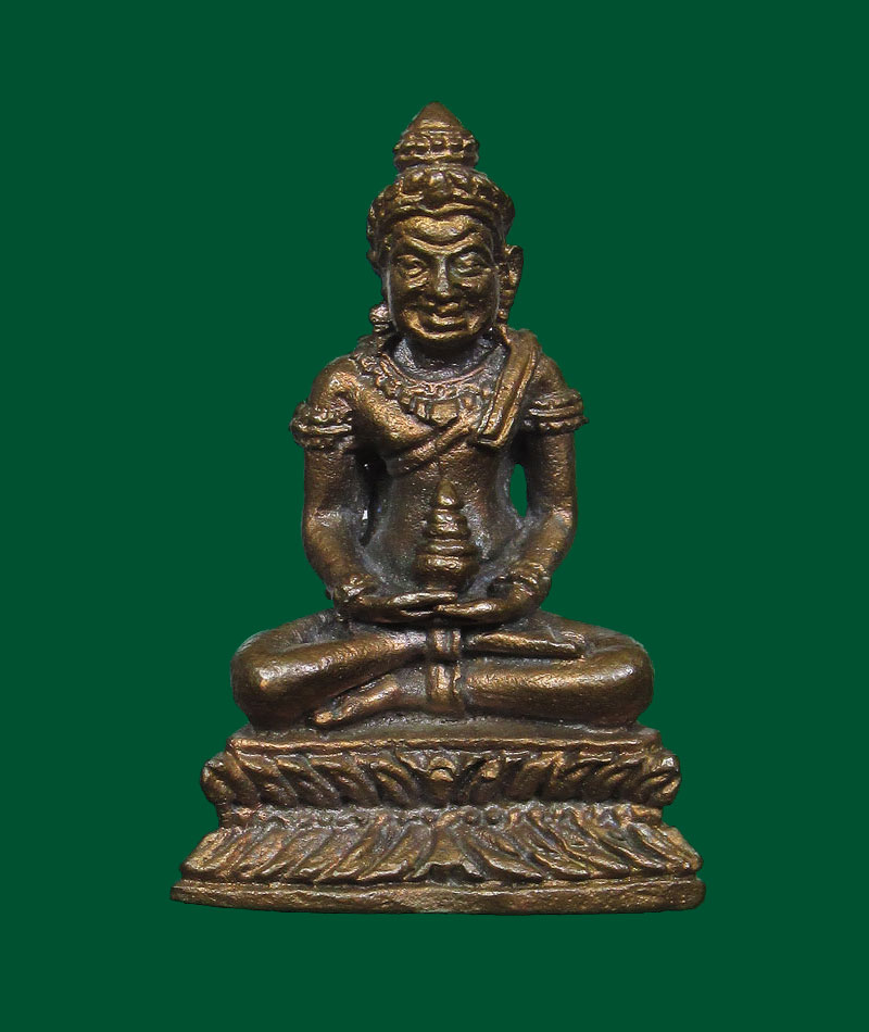 พระกริ่งรุ่นสร้อยชัยมงคล ครูบาสร้อย ขันติสาโร วัดมงคลคีรีเขตต์ ปี2536 เนื้อนวะตอกโค๊ต