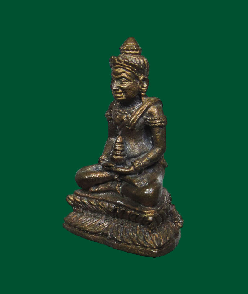 พระกริ่งรุ่นสร้อยชัยมงคล ครูบาสร้อย ขันติสาโร วัดมงคลคีรีเขตต์ ปี2536 เนื้อนวะตอกโค๊ต