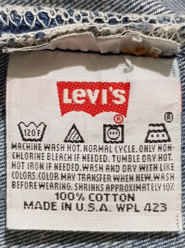 Levi's 501XX หมึกดำ USA ปี 1995 ป้ายซิลเวอร์