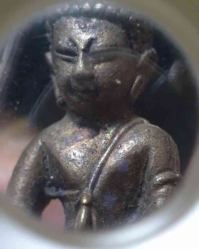 พระกริ่งเกราะเพชร หลวงพ่อด่วน วัดบางนอน จ.ระนอง ปี 35 องค์ที่ 3