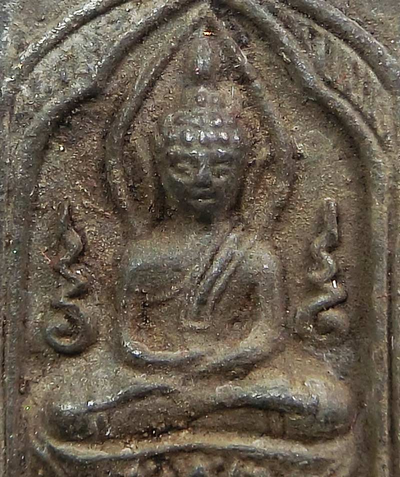 เหรียญหล่อพิมพ์สี่เหลื่ยมประภามณฑล กนฺสีโล รุ่นแรกเนื้อชิน ปี 2547 หลวงปู่สุภา อายุครบ 109 ปี