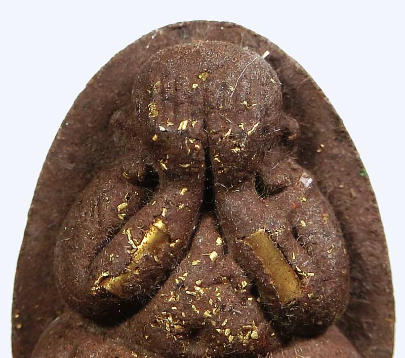 พระปิดตาเนื้อผงยาจินดามณีผสมเยี่ยวชะนีนะจินดามณีรุ่นแรก ปี 2556 พระอาจารย์ทิน วัดชายนา ฝังพิเศษสวยๆ