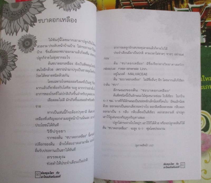 หนังสือพืชสมุนไพรกับยาไทยสำหรับสตรี 