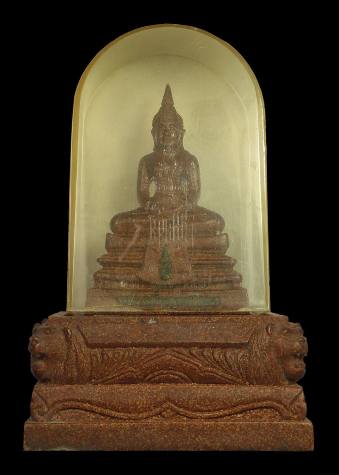 พระบูชาหลวงพ่อโสธร เนื้อหลังคาโบสถ์ ปี 38 พระสวยเดิม ฝาคอบถอดได้ ใต้ฐานมีเหรียญหลวงพ่อโสธร (ขนาดกว้า