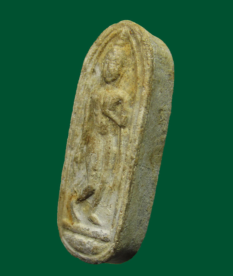 พระลีลาหลวงพ่อแพ วัดพิกุลทอง พิมพ์เล็ก เนื้อผงเกสร พ.ศ.2511 จ.สิงห์บุรี