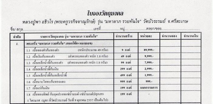 พระกริ่งหลวงปู่พา วัดบัวระรมย์ จ.ศรีสะเกษ รุ่นมหาลาภ รวยทันใจ ปี57 เนื้อเหล็กน้ำพี้ ก้นเหล็กน้ำพี้