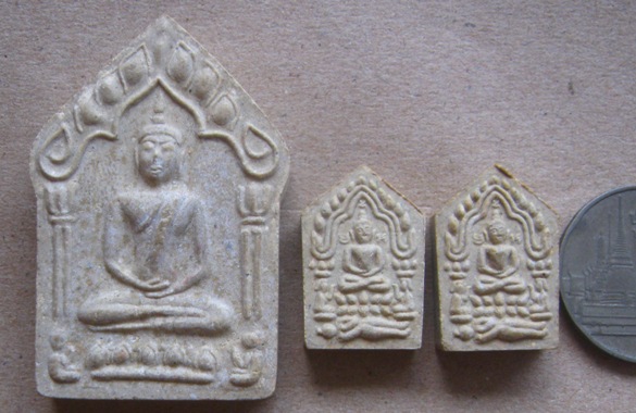 3องค์ ขุนแผนพรายกุมาร พิมพ์ใหญ่ ฝังตะกรุด+พิมพ์เล็ก หลวงพ่อสาคร ออกโดย สำนักสงฆ์เขาหลวงเตี่ย(สำนักขา