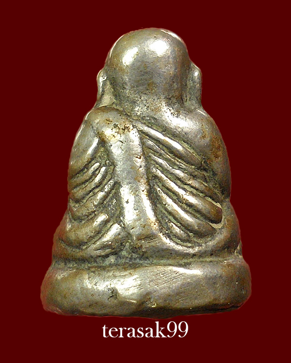 รูปหล่อหลวงพ่อเงิน พิมพ์ขี้ตา ออกวัดทุ่งน้อย พิจิตร เนื้อสัมริดผิวพรายเงินยุคต้น กรอบเดิมๆจากวัด(4) 