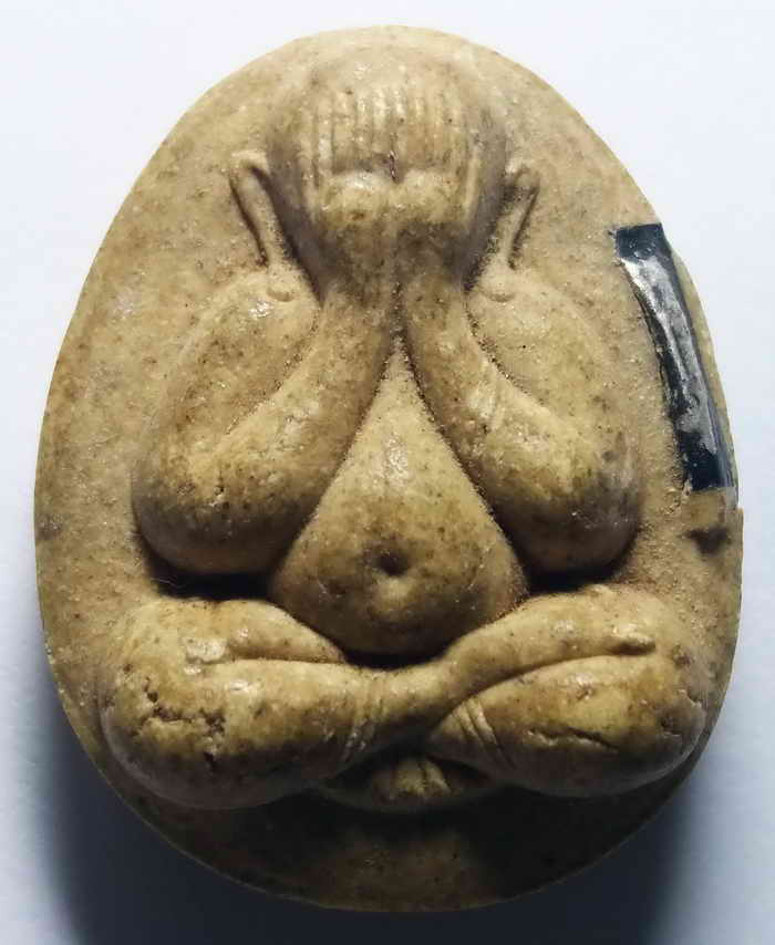 250 บาท พระปิดตาจัมโบ้ เนื้อผงฝังตะกรุดเงิน วัดมหาพฤฒาราม boxp10 