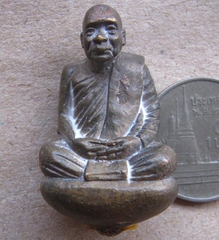 รูปหล่อเบ้าทุบ"รุ่นแรก"สมเด็จพระญาณสังวร วัดบวรฯ_ปี2553 เนื้อชนวนนำฤกษ์ หมายเลข783+กล่อง