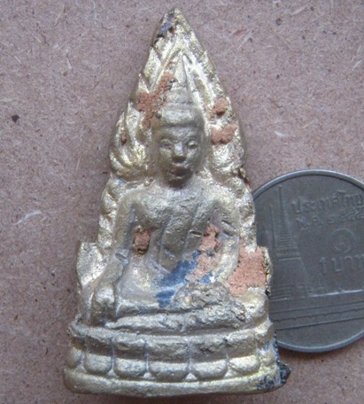 พระพุทธชินราชหล่อดินไทยย้อนยุค ปี2558 วัดสุทัศน์ฯ หลวงปู่ฮก ปลุกเสกเดี่ยว2วาระ เนื้อชนวน เลข547+กล่อ