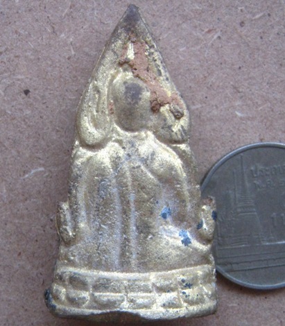 พระพุทธชินราชหล่อดินไทยย้อนยุค ปี2558 วัดสุทัศน์ฯ หลวงปู่ฮก ปลุกเสกเดี่ยว2วาระ เนื้อชนวน เลข547+กล่อ