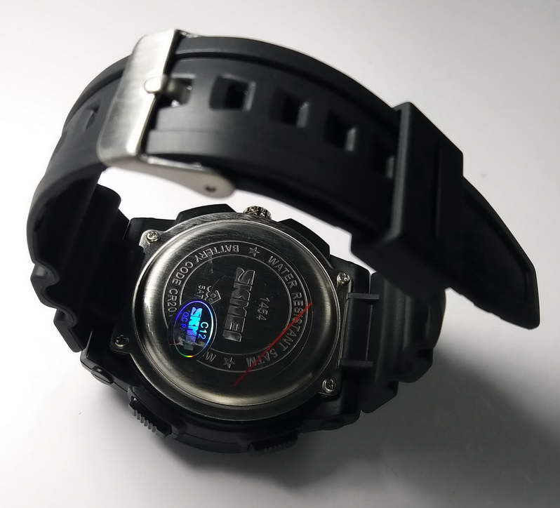 นาฬิกาข้อมือ  SKMEI   รุ่น: 1454 จอแสดงผลแบบ 2 ระบบ Dual  แบบเข็ม และ ดิจิตอล   กันน้ำ