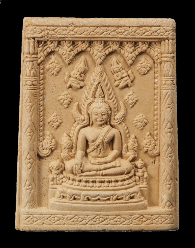 20บาท...พระพทธชินราช เนื้อดิน หลังยันต์///F765