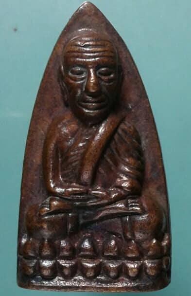 หลวงพ่อทวดหลัง สก เตารีดใหญ่ เนื้อโลหะ ปี๔๔ หมายเลข ๒๖๗ +กล่อง