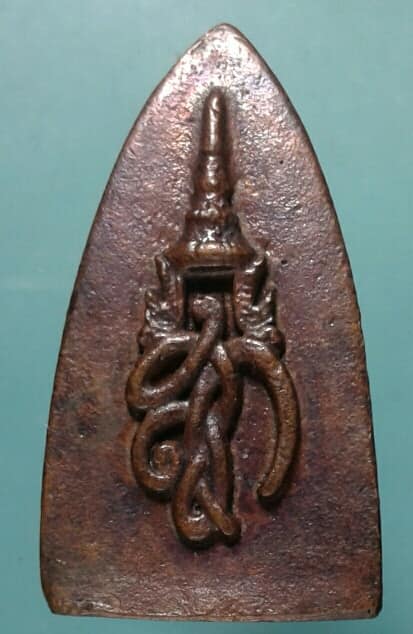 หลวงพ่อทวดหลัง สก เตารีดใหญ่ เนื้อโลหะ ปี๔๔ หมายเลข ๒๖๗ +กล่อง