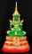 พระแก้วมรกต พิมพ์ทรงเครื่องฤดูร้อน ขนาดหน้าตักกว้าง 4.5 นิ้ว ฐาน 7 x 4.5 นิ้ว สูง 11 นิ้ว 