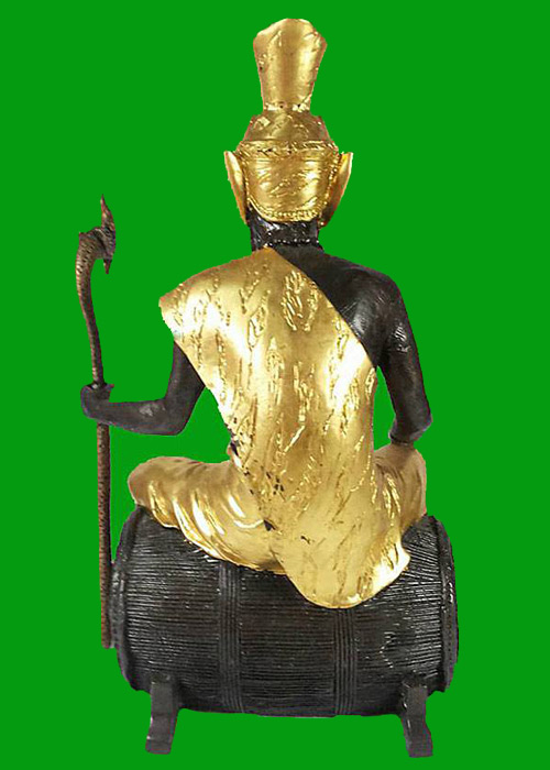 พระบูชาฤาษีนั่งกลอง หน้าตัก 5 นิ้ว(กรรมการ) พระอธิการใจ วัดพระยาญาติ จ.สมุทรสงคราม ปี2552  