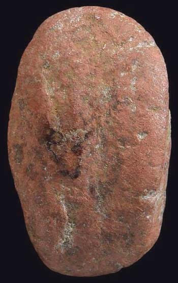 *พิมพ์ปิดตาใบมะขาม องค์จิ๋ว เนื้อดิน หลวงพ่อเงิน วัดบางคลาน พิจิตร*