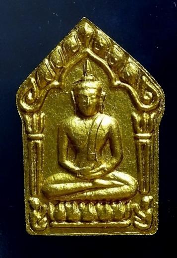 ขุนแผนพรายกุมารพิมพ์ใหญ่ รุ่นแรกวัดชุมแสง หลวงพ่อสาครปลุกเสกเดี่ยว ทาทองเดิมเนื้อดำหลังโรยพลอย+ เกศา