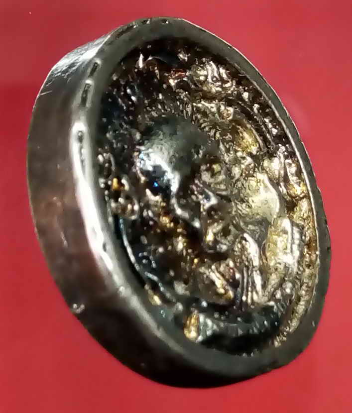 30 บาท เหรียญหล่อล้อแม็กซ์ เล็ก ชุบนิเกิ้ล หลวงพ่อเงิน วัดบางคลาน จังหวัดพิจิตร  เหรียญที่ 2  BOX 8