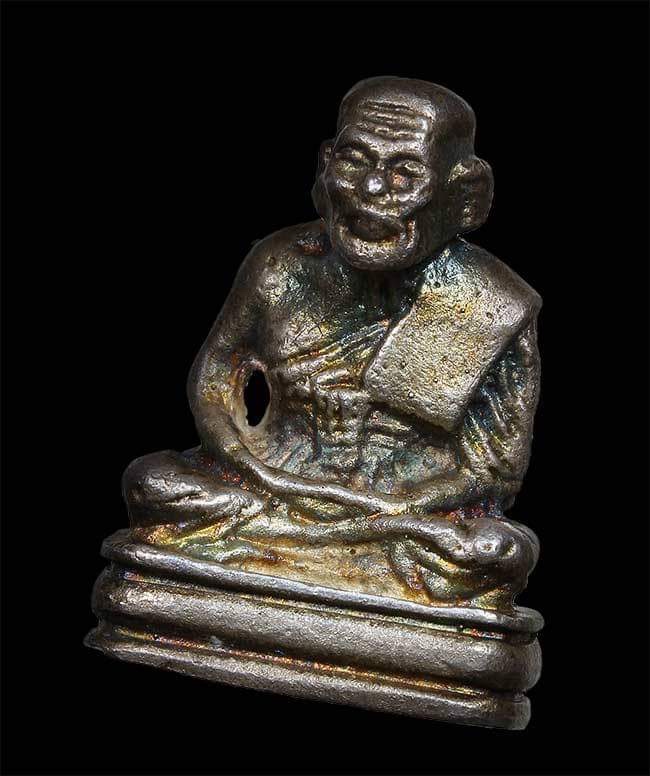 หลวงปูทวด วัดช้างไห้ พิมพ์ย้อนยุค เนื้อเงิน ปี2542