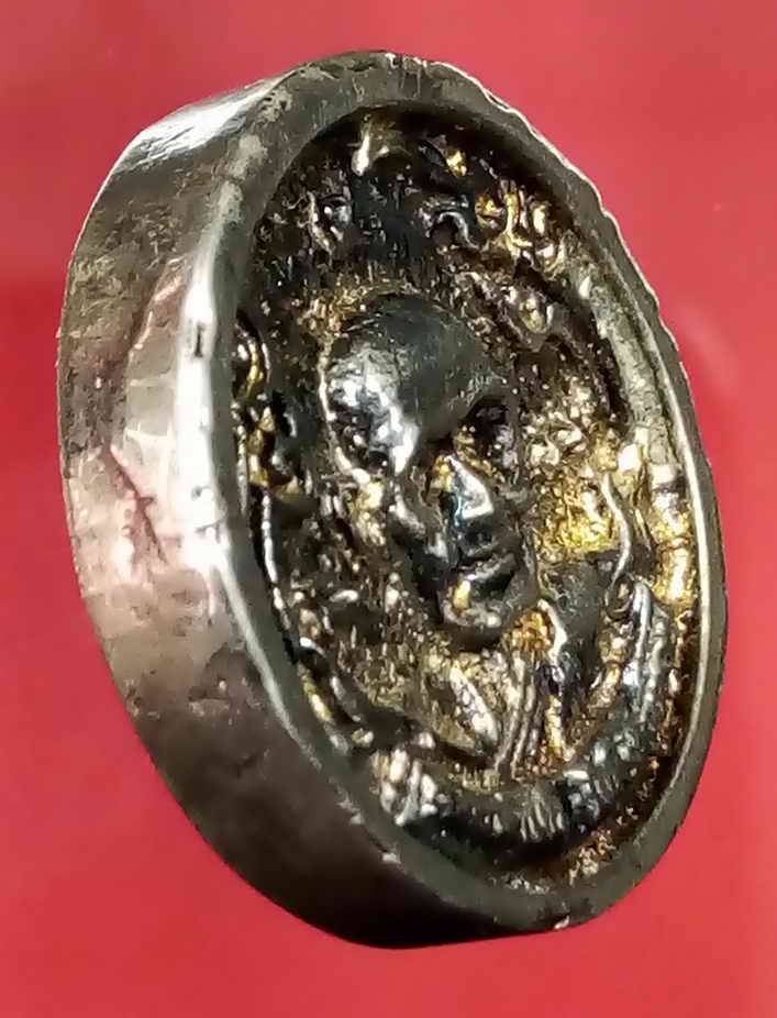 30 บาท เหรียญหล่อล้อแม็กซ์ เล็ก ชุบนิเกิ้ล หลวงพ่อเงิน วัดบางคลาน จังหวัดพิจิตร  เหรียญที่ 1  BOX 8