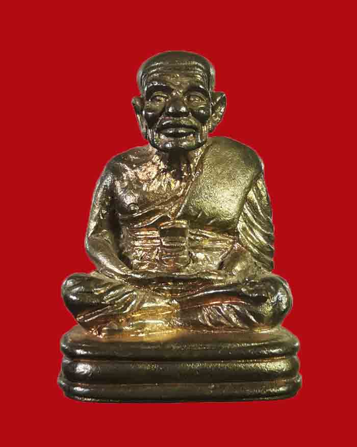 รูปหล่อหลวงพ่อทวด เลขใต้ฐาน เนื้อนวโลหะแก่เงิน รุ่นมงคลจักรวาลพุทธาคมเขาอ้อ วัดเขาอ้อ จ.พัทลุงปี 45 