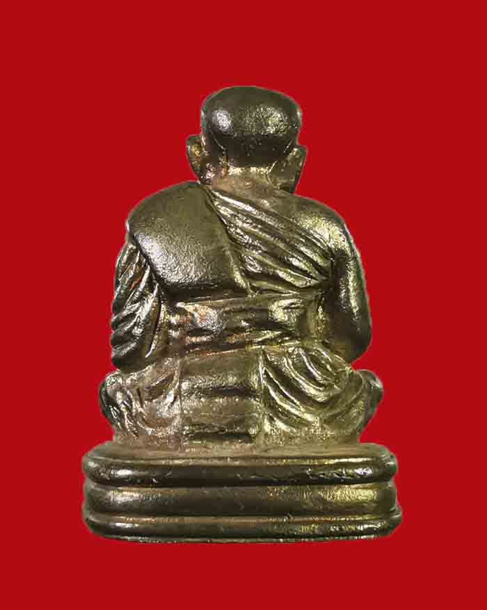 รูปหล่อหลวงพ่อทวด เลขใต้ฐาน เนื้อนวโลหะแก่เงิน รุ่นมงคลจักรวาลพุทธาคมเขาอ้อ วัดเขาอ้อ จ.พัทลุงปี 45 