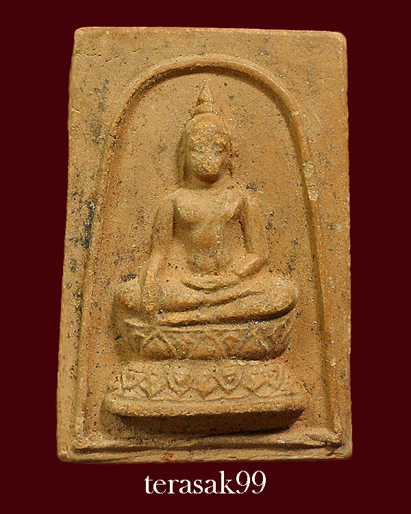 สมเด็จฐานบัว หลวงพ่อกวย วัดโฆษิตาราม ชัยนาท ถอดพิมพ์วัดเทพากร เนื้อดิน สวยๆ