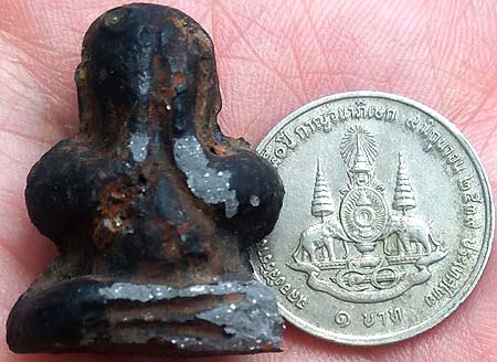 *พระปิดตาหลวงพ่อผัน วัดอินทาราม นนทบุรี ผงเทาจุ่มรัก*