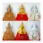 พระบูชา พระพุทธโสธร เนื้อกระเบื้องหลังคาโบถส์ + องค์สีทอง + ลายหินอ่อน