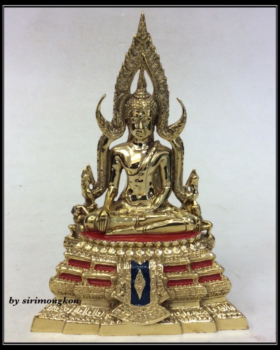 พระพุทธชินราช วัดพระศรีรัตนมหาธาตุฯ พิษณุโลก ขนาดบูชา สูง5นิ้ว หน้าตัก2นิ้ว เนื้อทองเหลือง #1