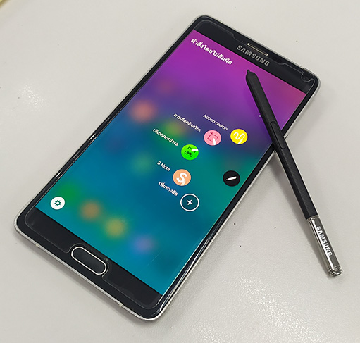 Samsung Galaxy NOTE 4 สีดำ ของแท้ พร้อมเคสและฟิลม์กระจก