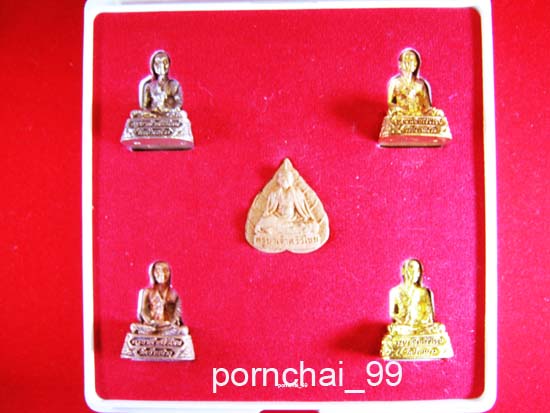 ครูบาเจ้าศรีวิไชยชุด 5 องค์  (รุ่นกำเพงแก้ว) วัดบ้านปาง  จ.ลำพูน