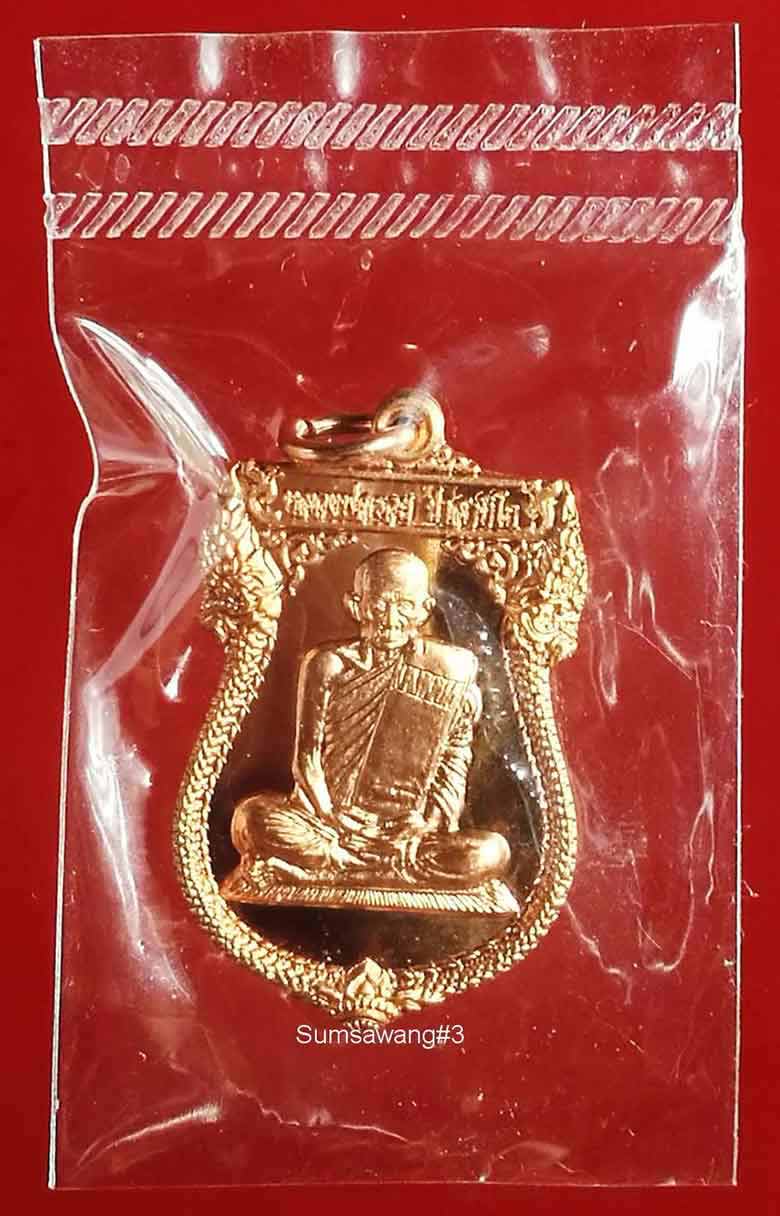 เหรียญเสมาเต็มองค์ ขอบพญานาคคู่ หลวงพ่อรวย วัดตะโก พระนครศรีอยุธยา ปี๒๕๕๕ # 3