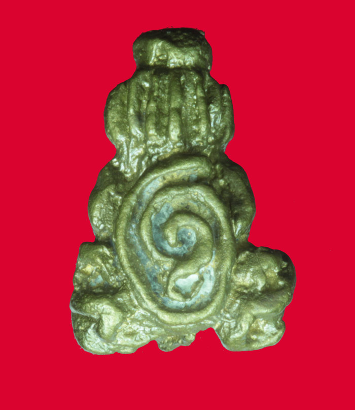 พระปิดตาหลวงปู่เกิด วัดมะเดื่อ จ.นนทบุรี เนื้อโลหะผสม รุ่นสบทมซื้อที่ดินขยายเขตวัด # 1