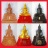 พระบูชา พระพุทธโสธร เนื้อกระเบื้องหลังคาโบถส์ + องค์สีทอง + ผสมแร่เหล็กน้ำพี้ ใต้ฐานปั๊มยันต์พร้อมกล
