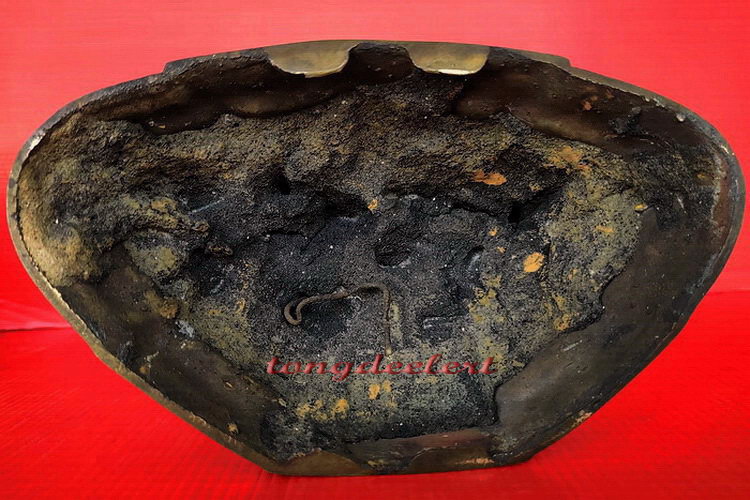 พระบูชากฐินต้น ภปร. ปี 2506 วัดเทวสังฆาราม (วัดเหนือ) จ.กาญจนบุรี ใต้ฐานดินไทย หายาก สวยมากค่ะ