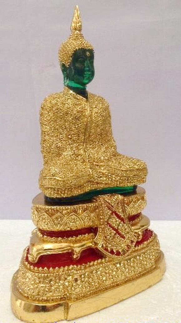 พระบูชาพระแก้วมรกต วัดพระศรีฯ วัดพระแก้ว ปี2540..ปิดทองเคแท้ หน้าตัก5นิ้ว สูง12นิ้ว